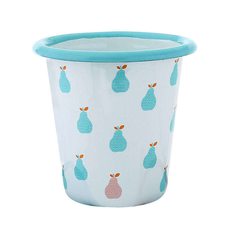 Decorated Enamel Vintage Tumbler Water Cup 9cm