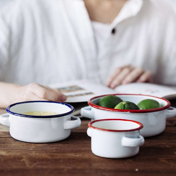 Agate Premier Quality Enamel Mini Casserole with Handles