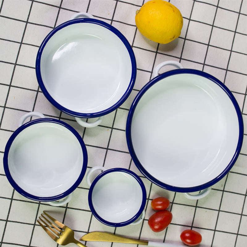 Agate Premier Quality Enamel Mini Casserole with Handles