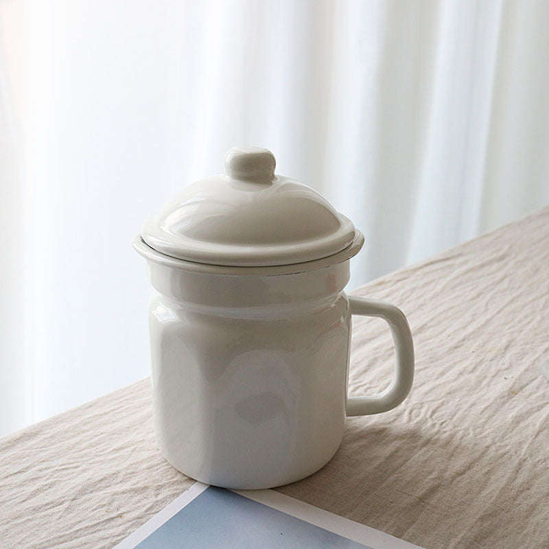 Agate Premier Quality Enamel Coffee Pot Teapot (Round Design)