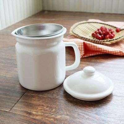 Agate Premier Quality Enamel Coffee Pot Teapot (Round Design)