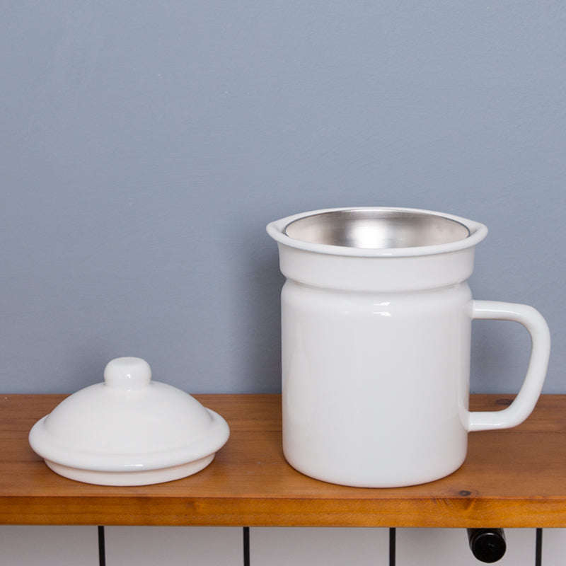 Agate Premier Quality Enamel Coffee Pot Teapot (Round Design)