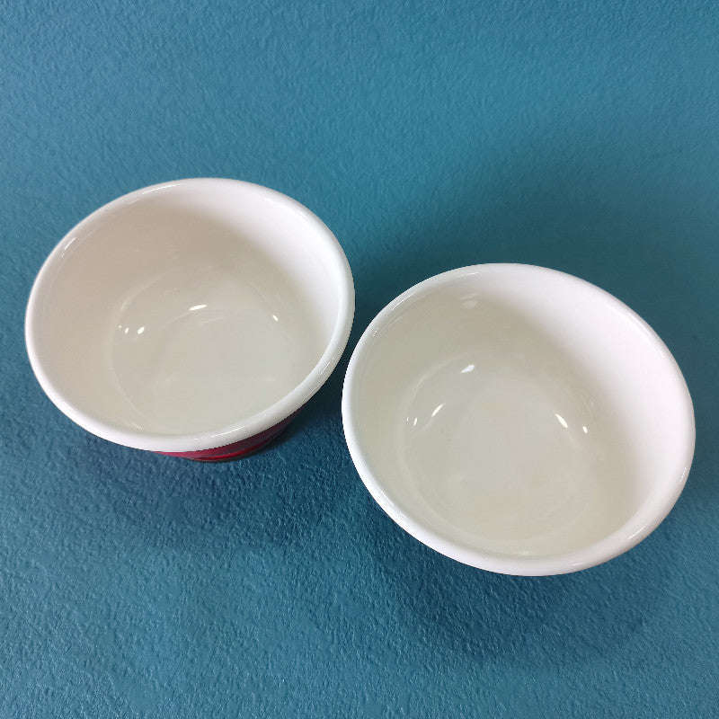 Agate Enamel Serving Bowl with Stand