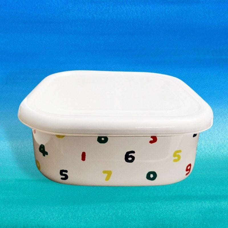 Agate Premier Quality Enamel Square Canister with Lid