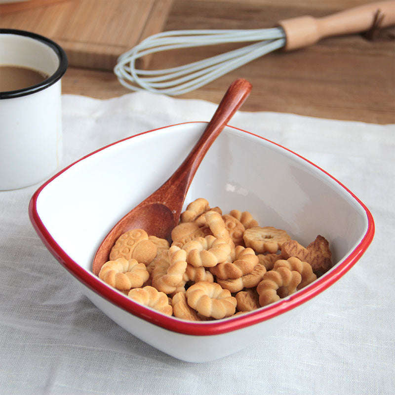 Agate Premier Quality Enamel Square Serving Bowl