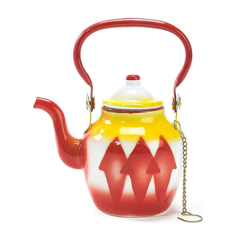 Garnet Enamel Tea Pot - 14cm/1.6LT / Red
