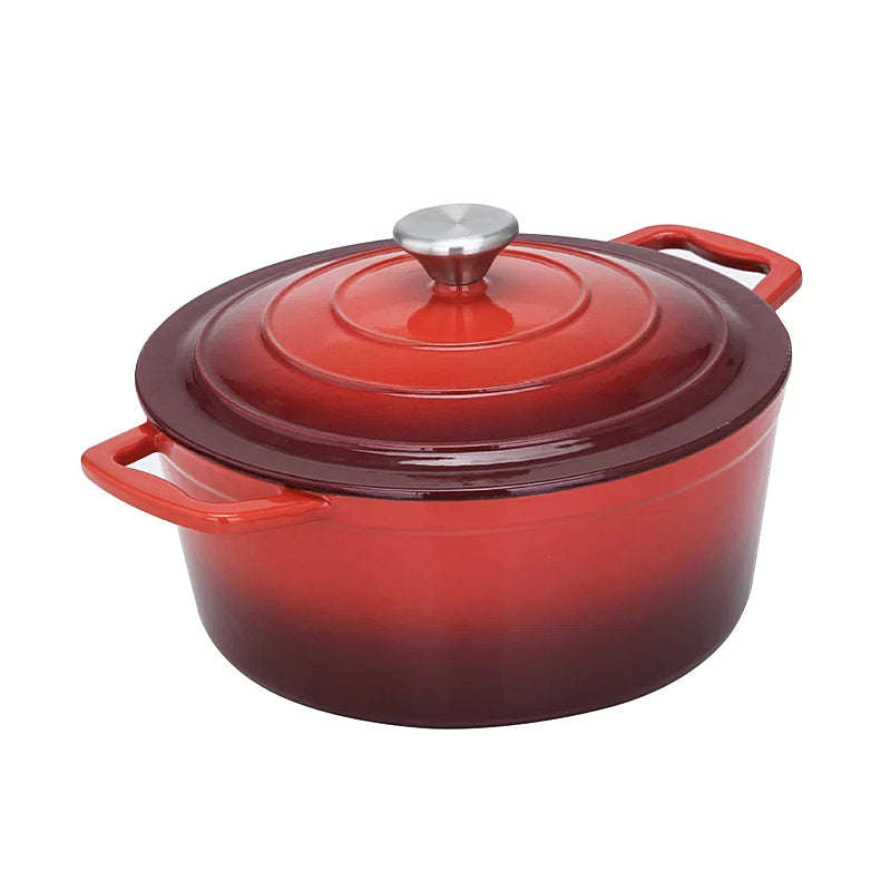 La Cocina Cast Iron Round Casserole 25cm 4.7L (one pot only)