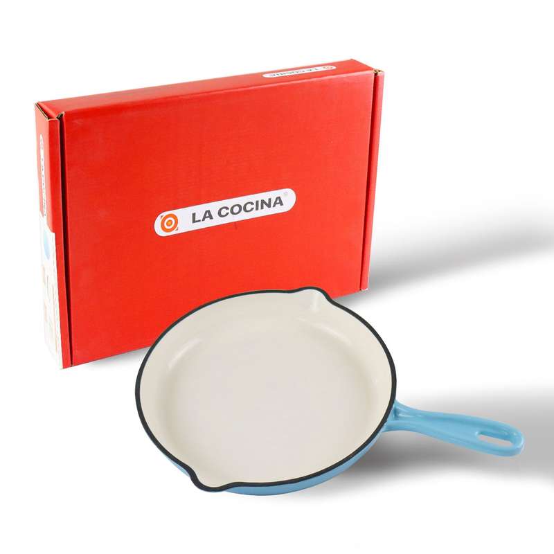 La Cocina Cast Iron Frypan Fry Pan Skillet 26cm (one piece only)