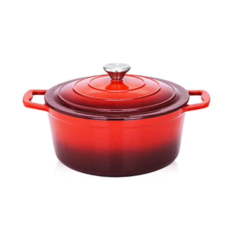 La Cocina Cast Iron 11pc Cookware Set - Red
