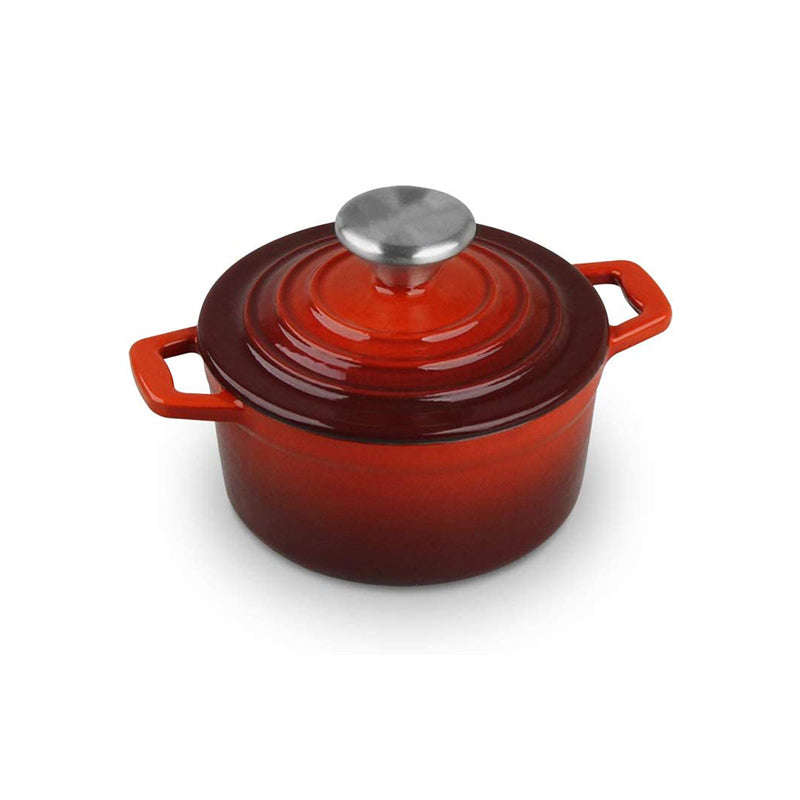 La Cocina Cast Iron 11pc Cookware Set - Red