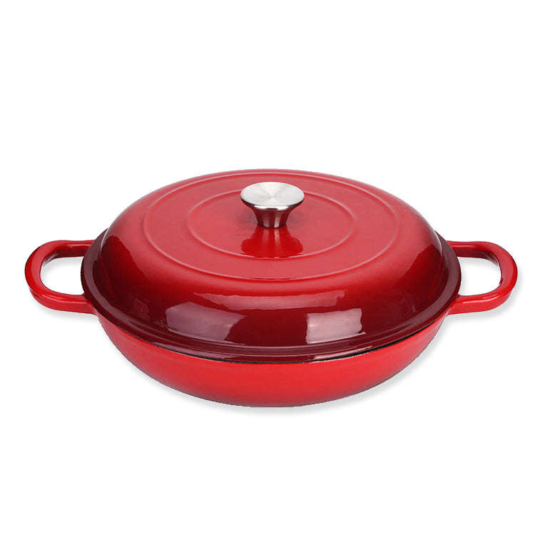 La Cocina Cast Iron 11pc Cookware Set - Red