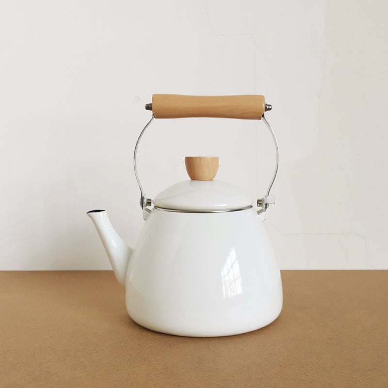 Agate Premier Quality Enamel Cone Shape Teapot with Top Handle