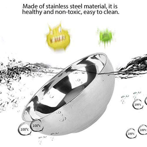 Stainless Steel  Double Walled Insulated Bowl - Perfect bowls for serving hot soup!