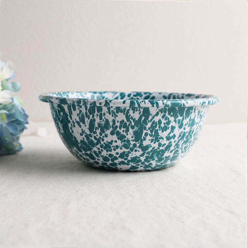 Big5 Marble Splatter Green Enamel Dinner Set Mug Plate Spoon Bowl Camping (each unit price is for...