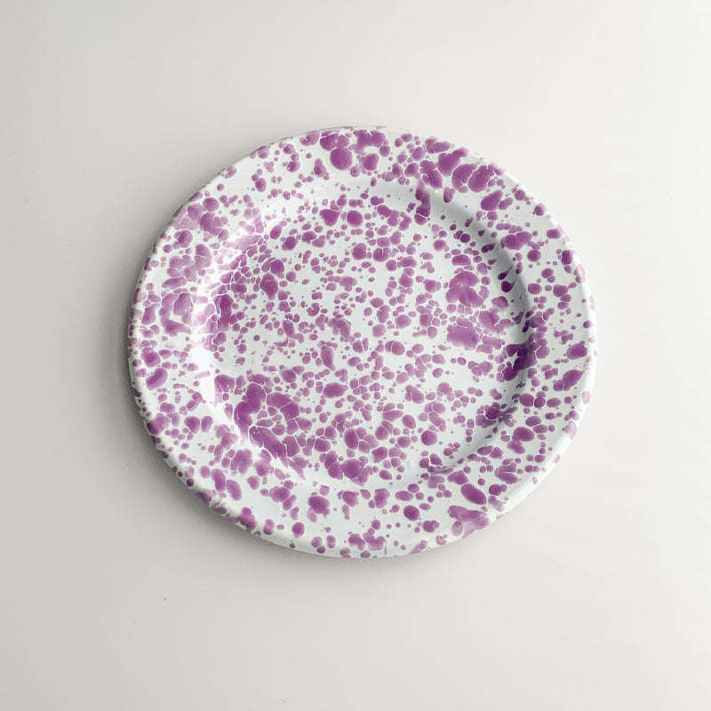 Big5 Marble Splatter Purple Enamel Dinner Set Mug Plate Spoon Bowl Camping (each unit price is fo...