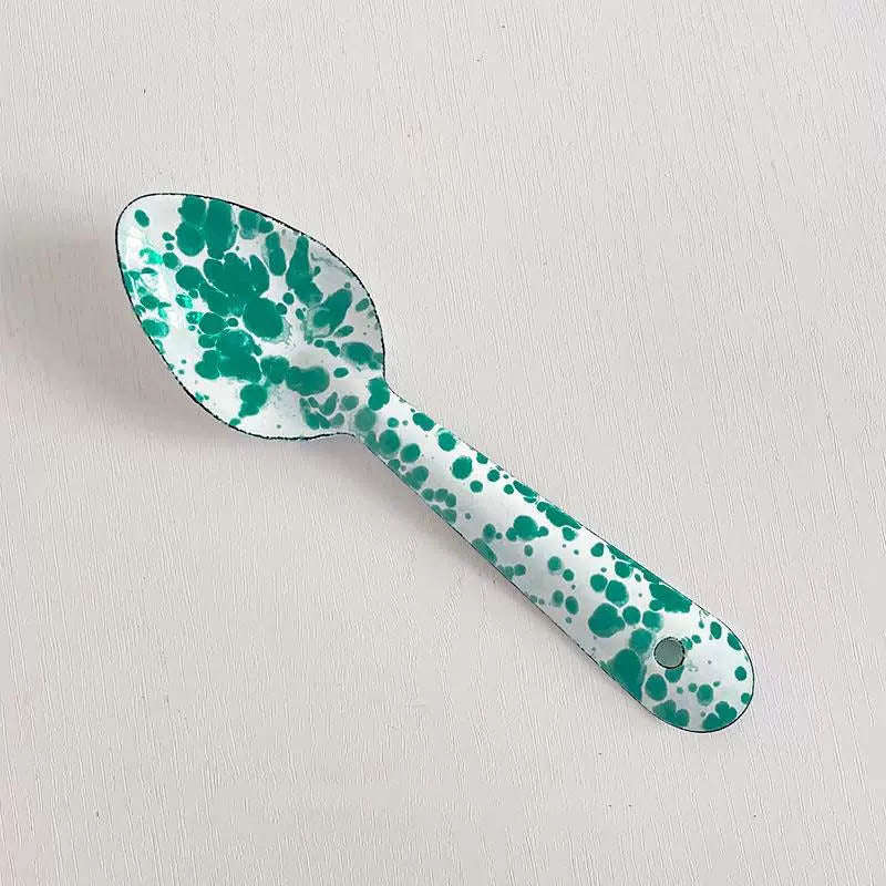 Big5 Marble Splatter Green Enamel Dinner Set Mug Plate Spoon Bowl Camping (each unit price is for...