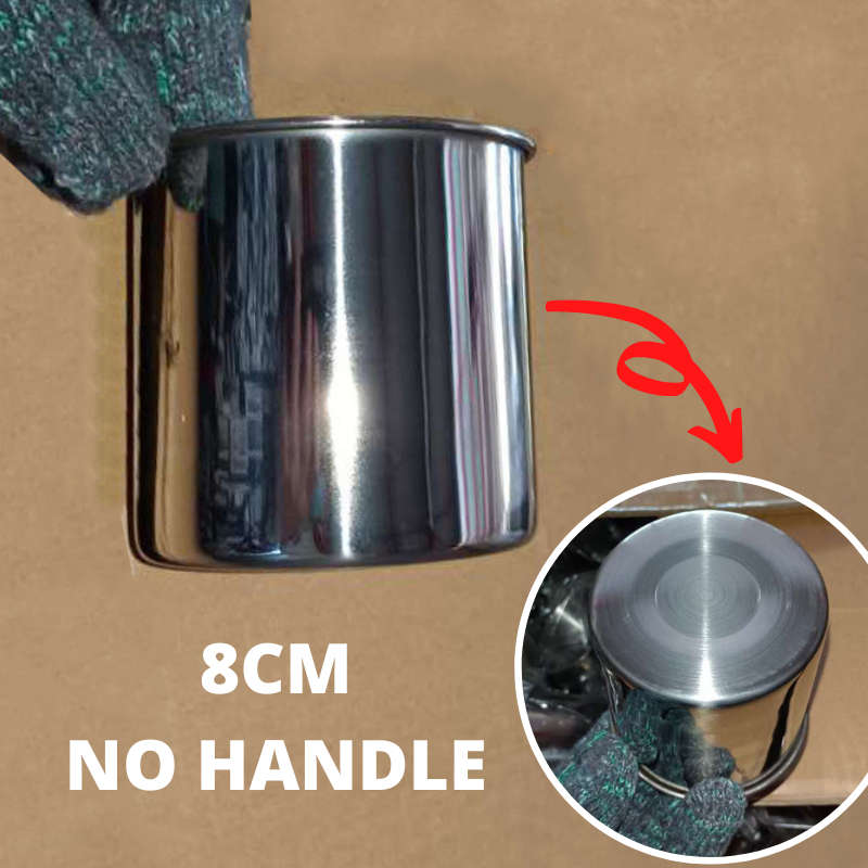 Stainless Steel Mug - 8cm/350ml NO handle