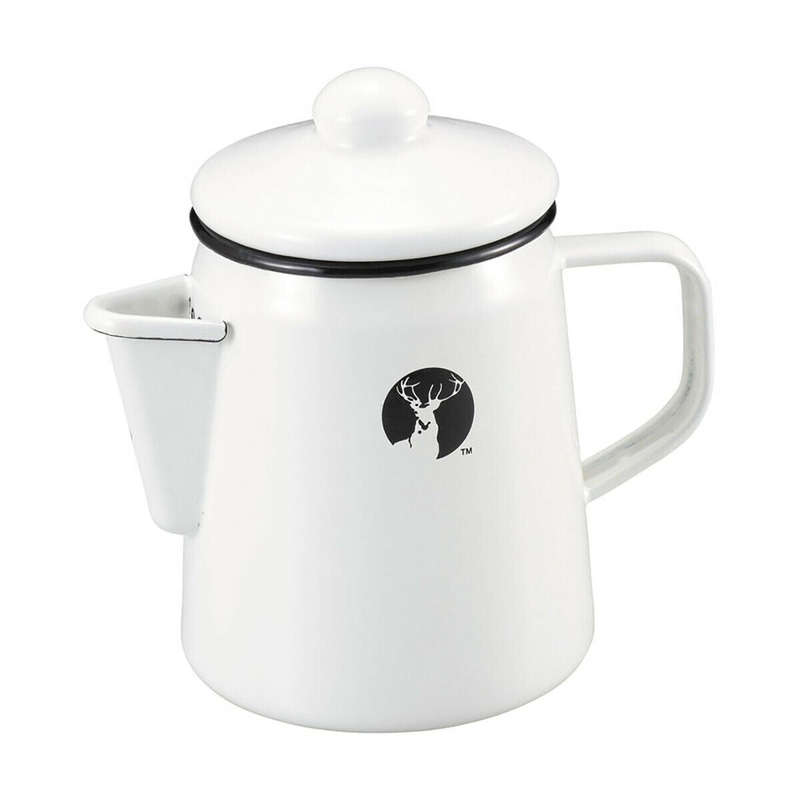 Agate Enamel Coffee Pot Jug with Side Handle 1L
