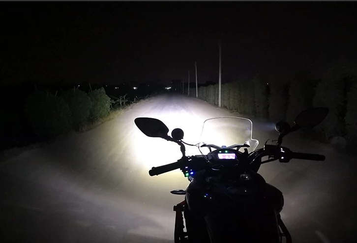 2 X 15W Motorbike Spot Light and Relay Wiring Harness COMBO