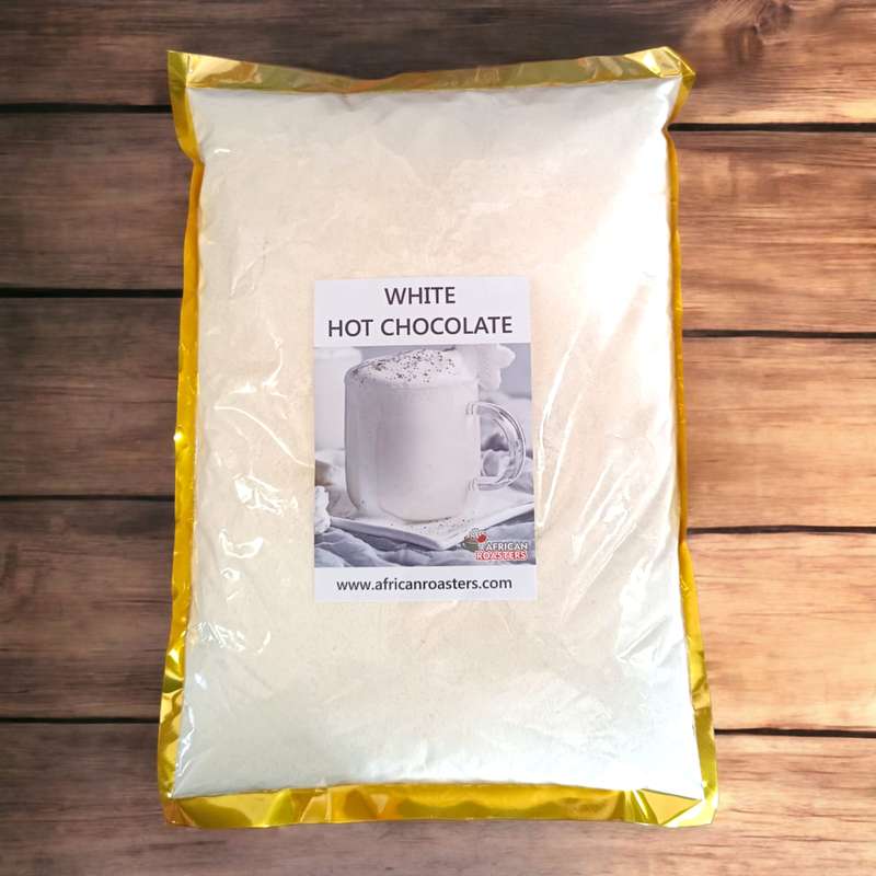White Hot Chocolate Instant Powder - 1kg Bulk Foil Pack