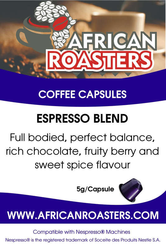 Coffee Capsules African Roasters Espresso Blend (100) - Nespresso Compatible - 100 Pack