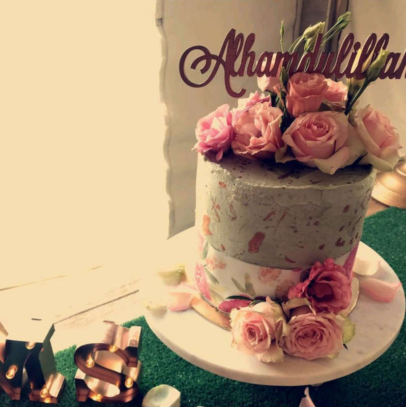 Cake Topper (Wooden) - Happy Birthday Mum / Silver