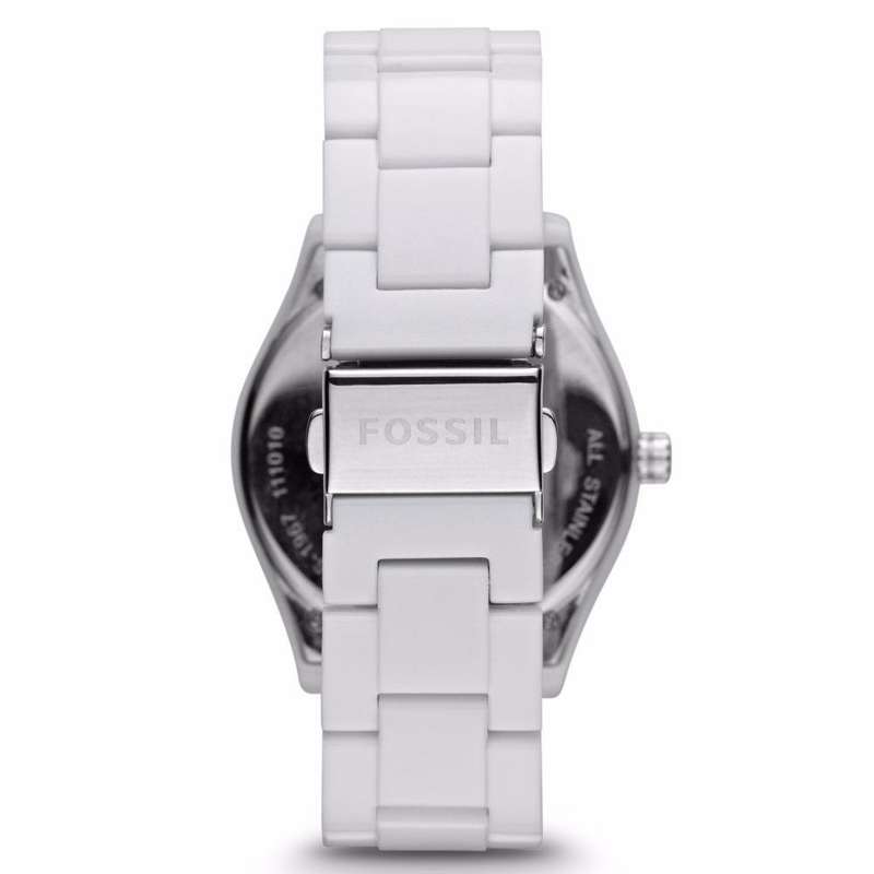 FOSSIL Stella Day Date Display Quartz White Dial Ladies Watch