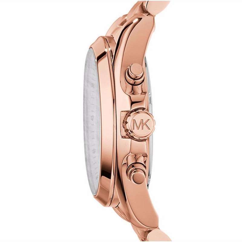 MICHAEL KORS Bradshaw Oversize Chronograph Rose Gold-tone Ladies Watch