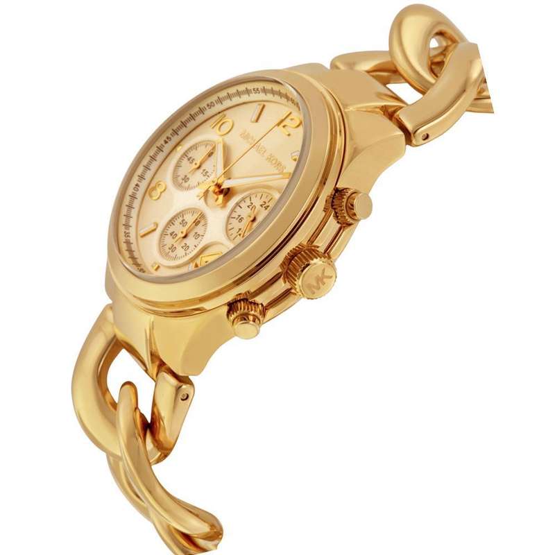 Michael Kors Runway Twist Chronograph Gold-tone Ladies Watch