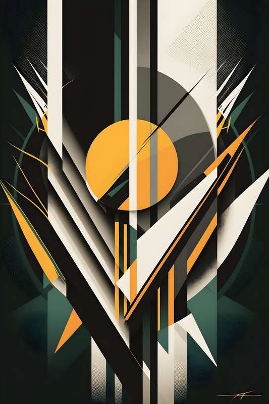 Bumble Bee - Abstract Art Poster