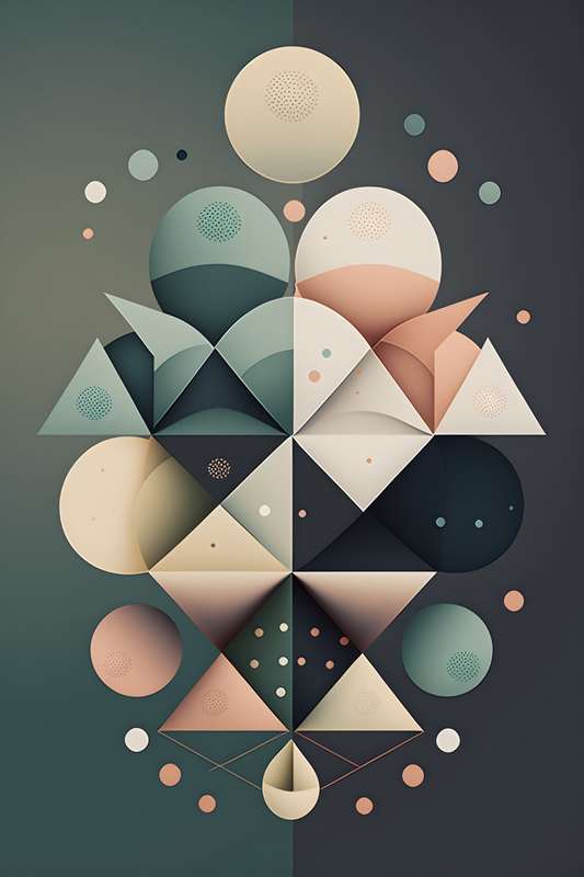 Cake Stand - Abstract Art Poster