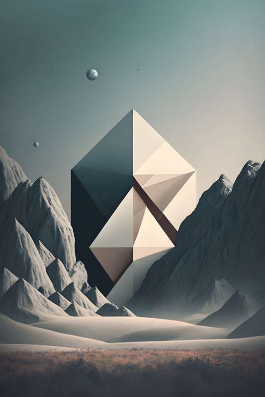 Diamond Valley - Abstract Art Poster