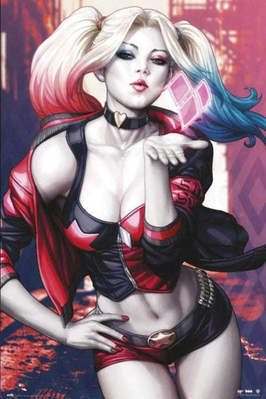 Harley Quinn Kiss Poster