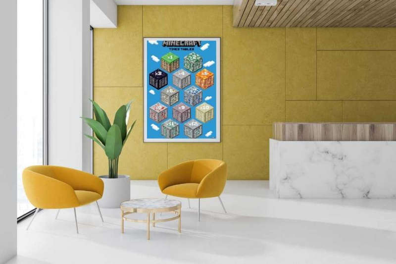 Minecraft Times Tables Gaming Poster