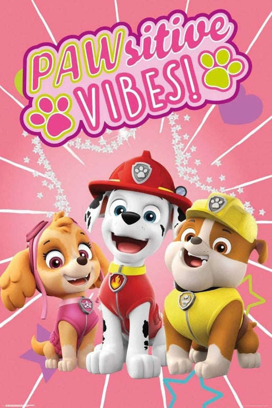 Pawsitive Vibes - Paw Patrol Poster