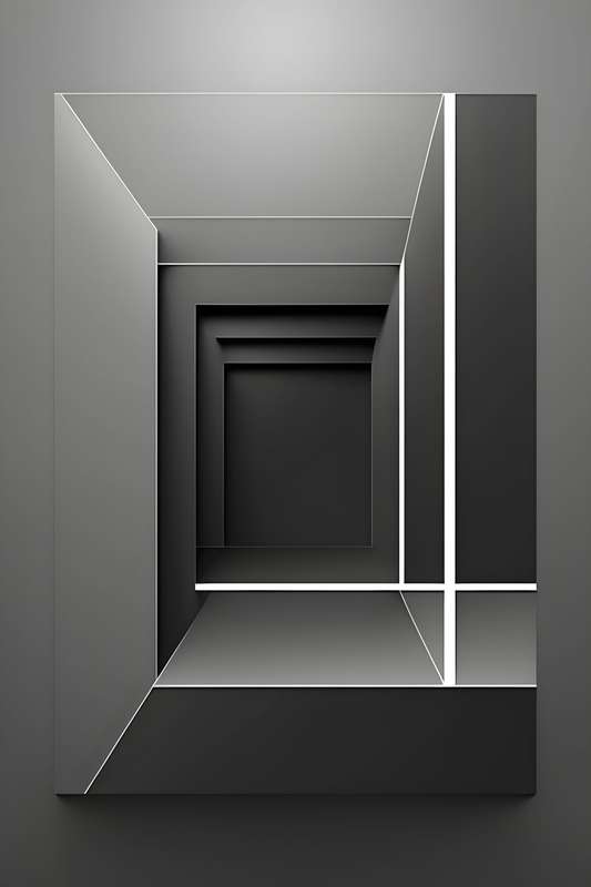 Stairwell - Abstract Art Poster