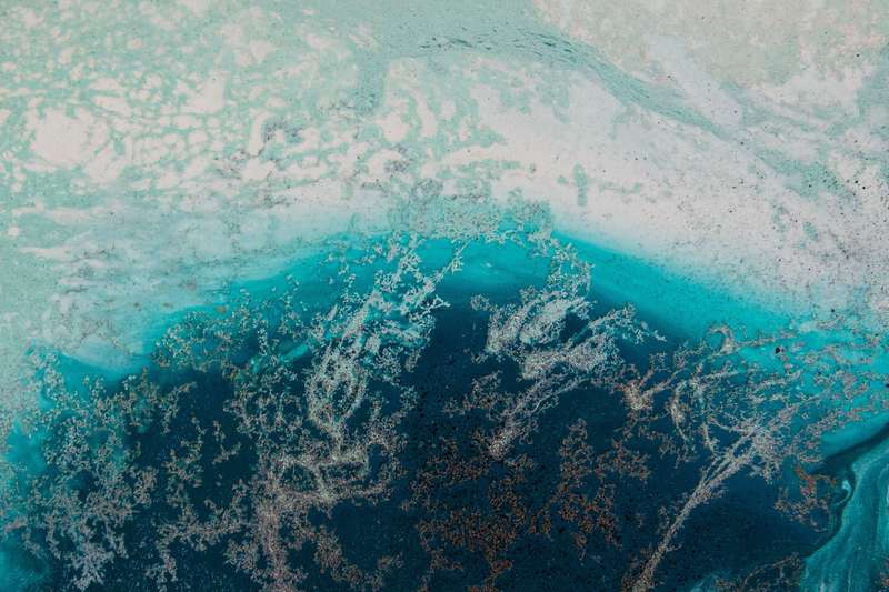 Teal Soothing by Petra Meikle de Vlas  - Photography poster
