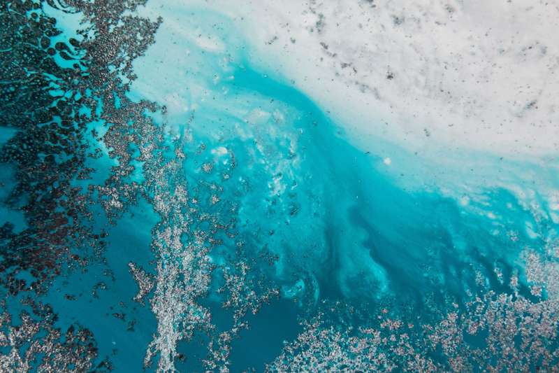 Turquoise Waters by Petra Meikle de Vlas  - Photography poster