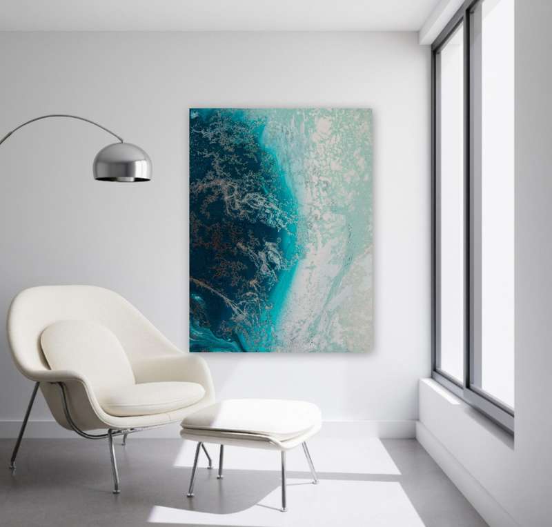 Teal Soothing by Petra Meikle de Vlas  - Photography poster