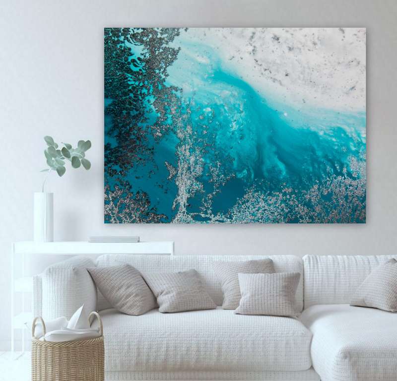 Turquoise Waters by Petra Meikle de Vlas  - Photography poster