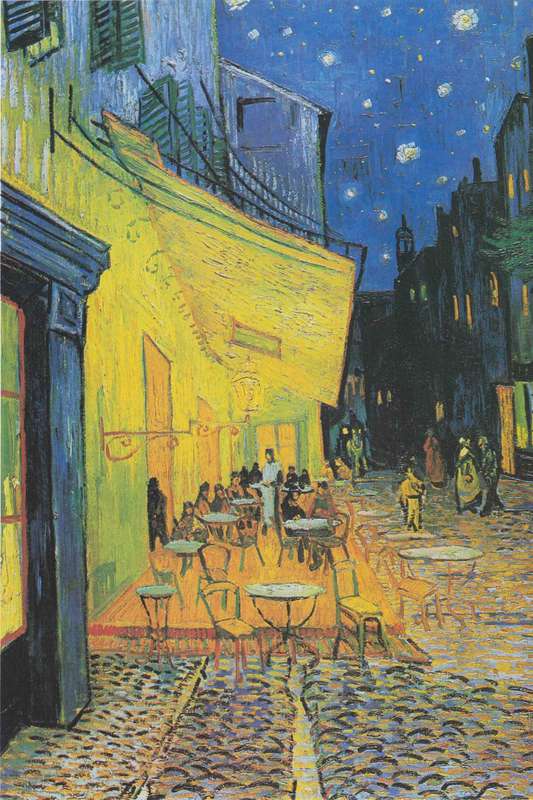 Vincent Van Gogh - Cafe Terrace at Night (1888) Poster