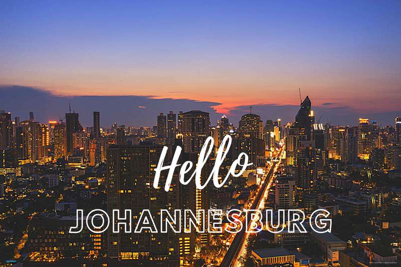 EgoAmo Original - Hello Johannesburg Poster