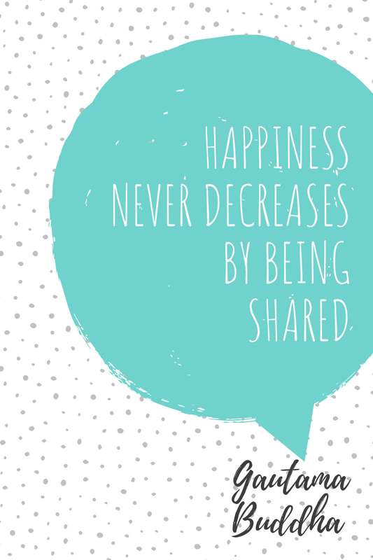 EgoAmo Original - "Happiness never decreases by being shared" Poster