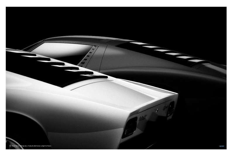 2 Miura by Holder Droste  - Classic car Photography poster