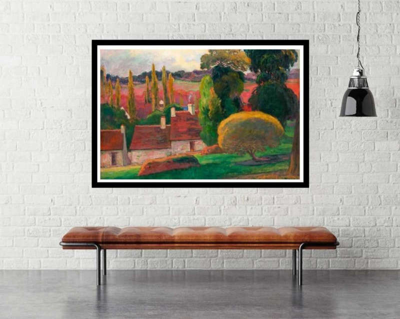 A Farm in Brittany by Paul Gauguin - Art Poster