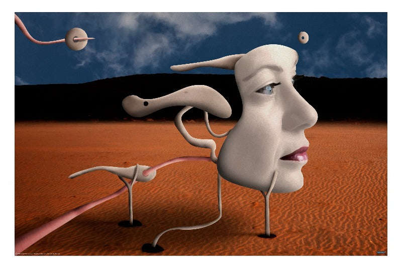 A Tribute to Salvador Dali by Alessandro Petrini - Surrealism Art Poster