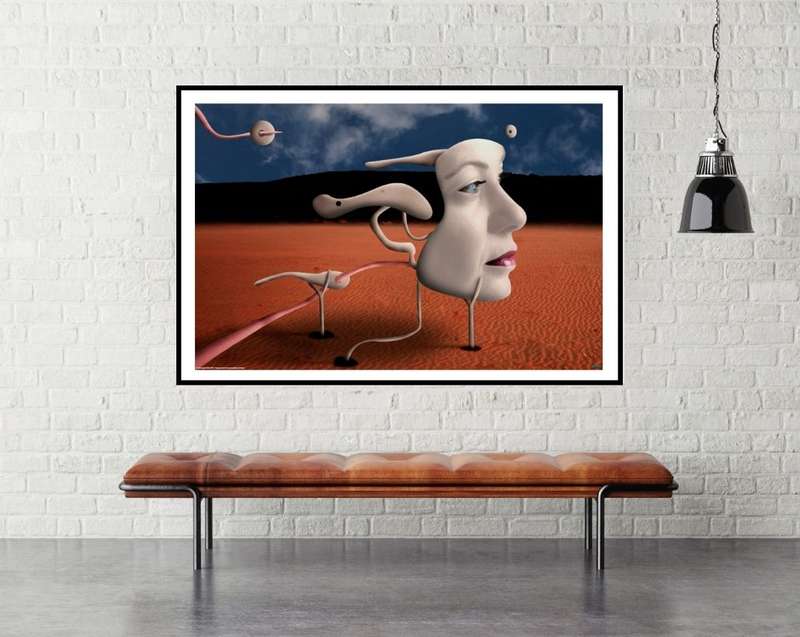 A Tribute to Salvador Dali by Alessandro Petrini - Surrealism Art Poster
