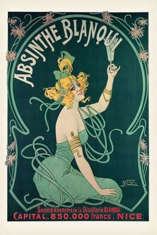 Absinthe Blanqui - Art Nouveau Poster