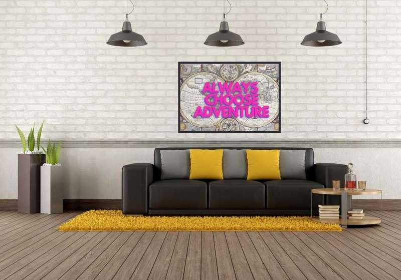 EgoAmo Original - Always Choose Adventure Map Poster
