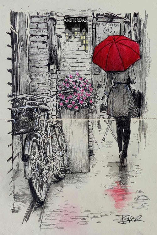 Loui Jover - Amsterdam Walk Art Print